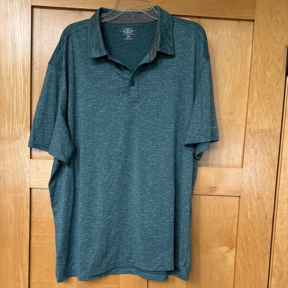 Bass Men's Teal Polo Shirt